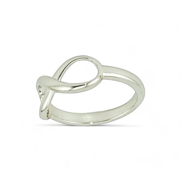 Sterling Silver 925 Infinity Ring - Picture 3 of 5